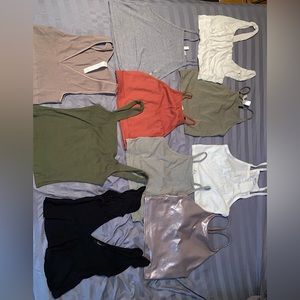 Selling all crop halter tops in a bulk!